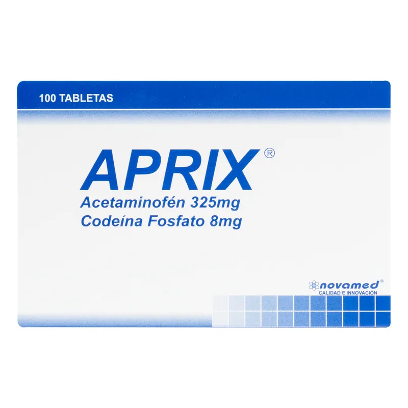 Aprix 325/8 mg 100 tabletas