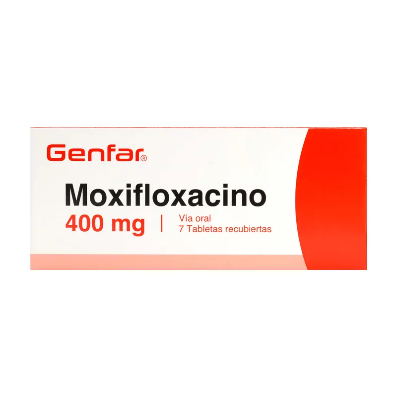 Moxifloxacino 400 mg 7 tabletas GF