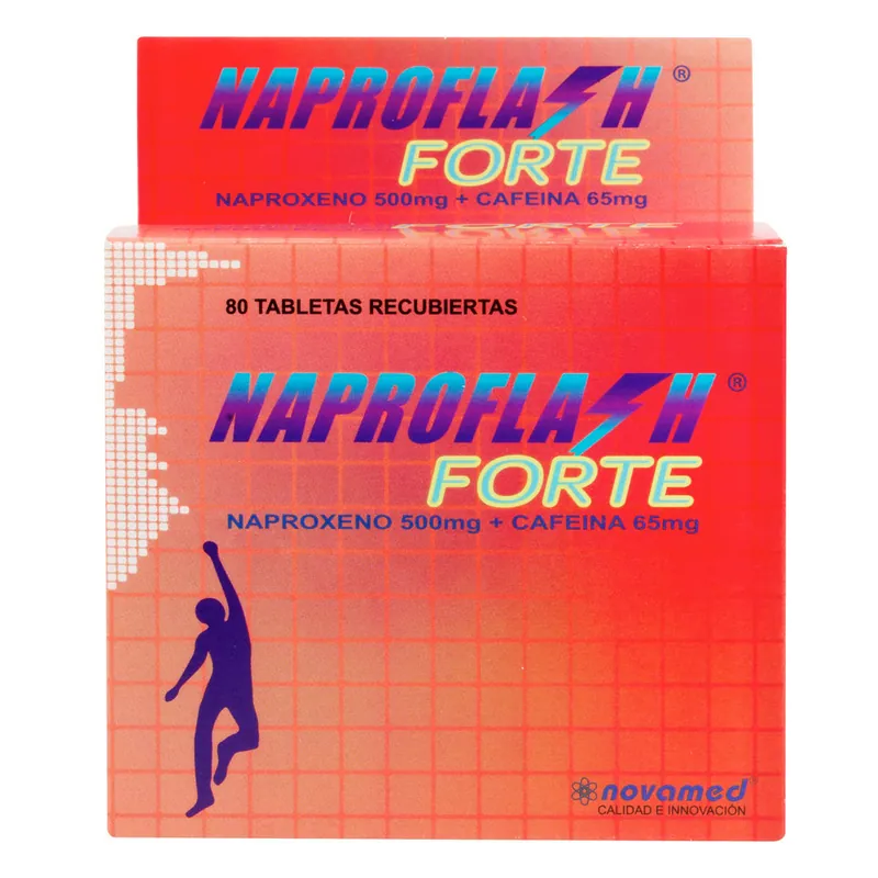 Naproflash Forte 500 mg 80 tabletas