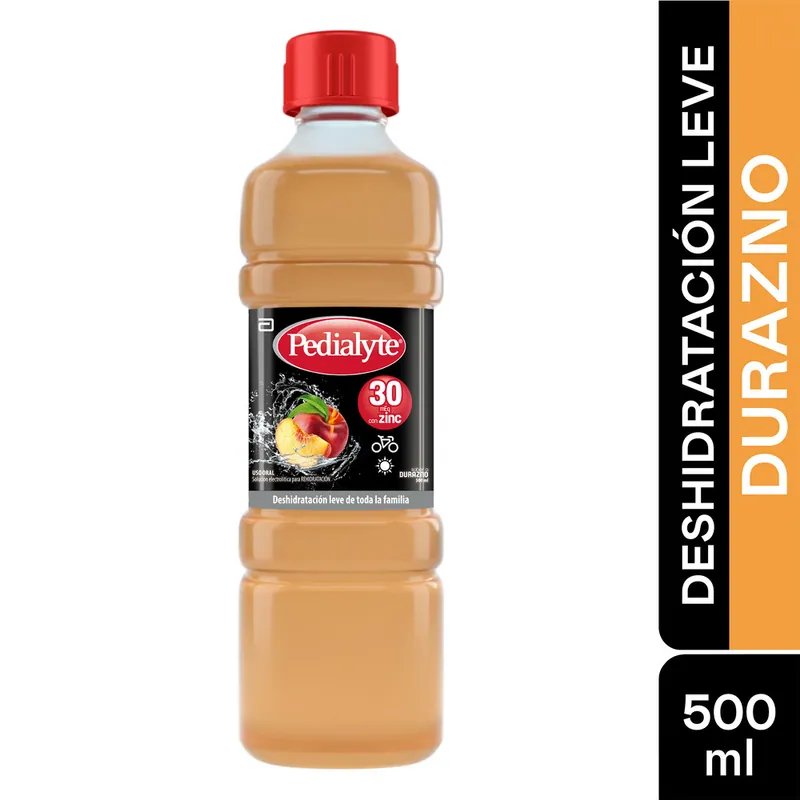 Pedialyte Zinc 30 Durazno 500 mL