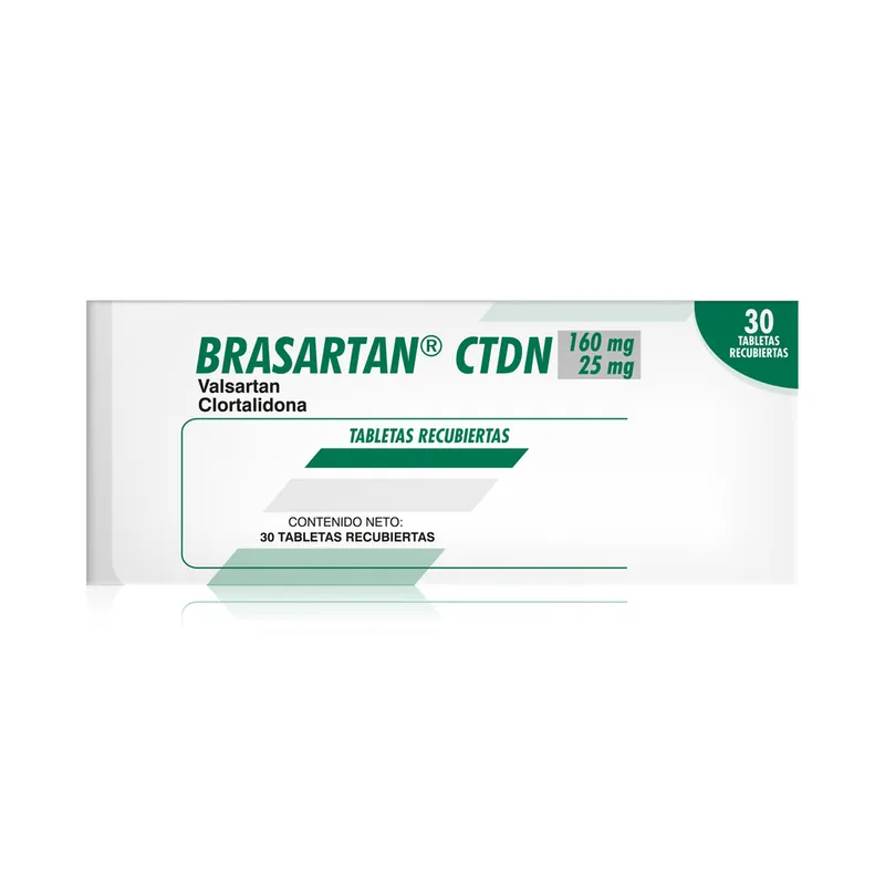 Brasartan Ctdn 160/25 mg 30 tabletas