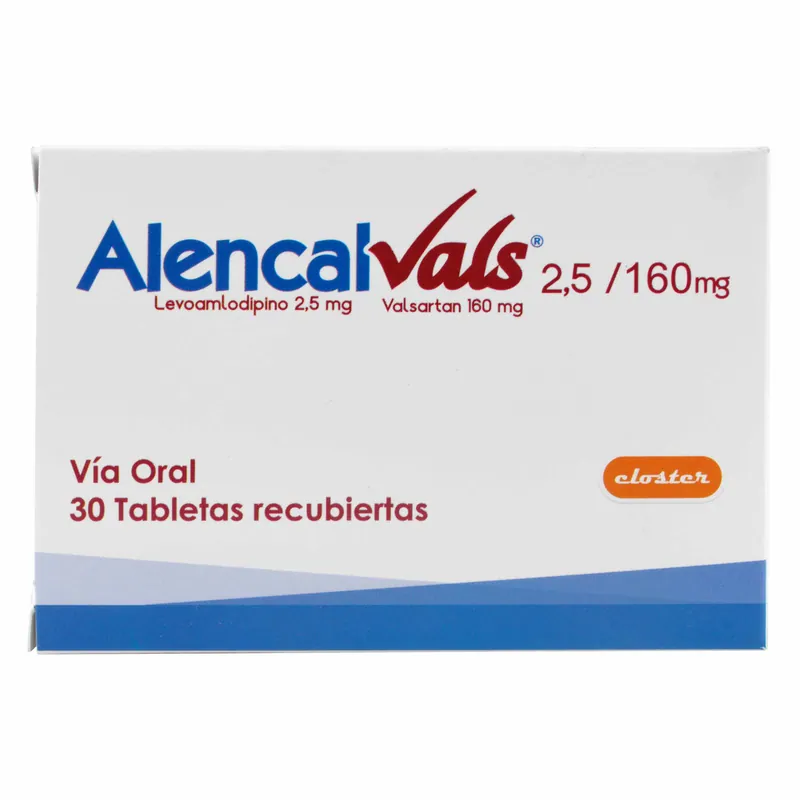 Alencal Vals 2.5 mg/160 mg 30 tabletas