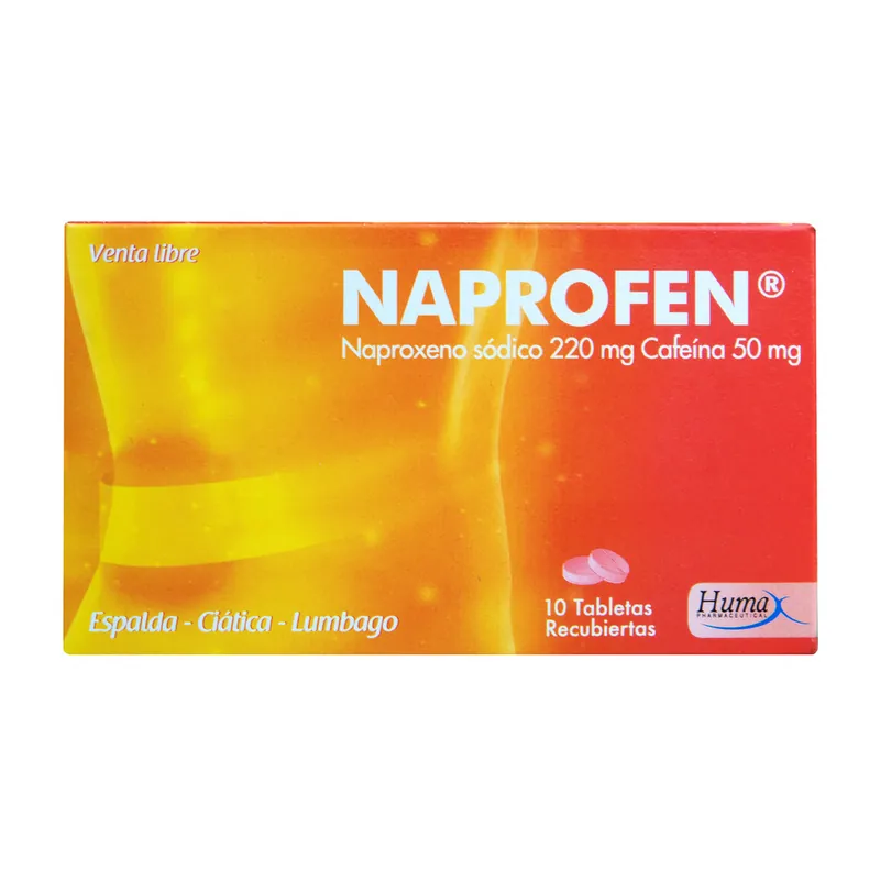 Naprofen 220 mg 10 tabletas
