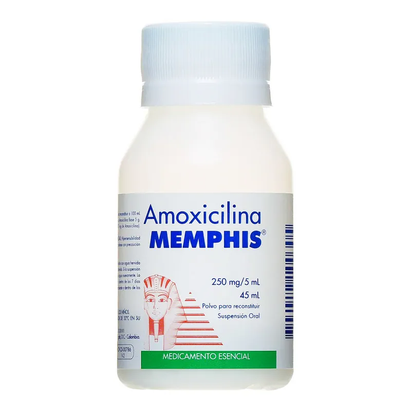 Amoxicilina 250 mg suspensión 45 mL MP