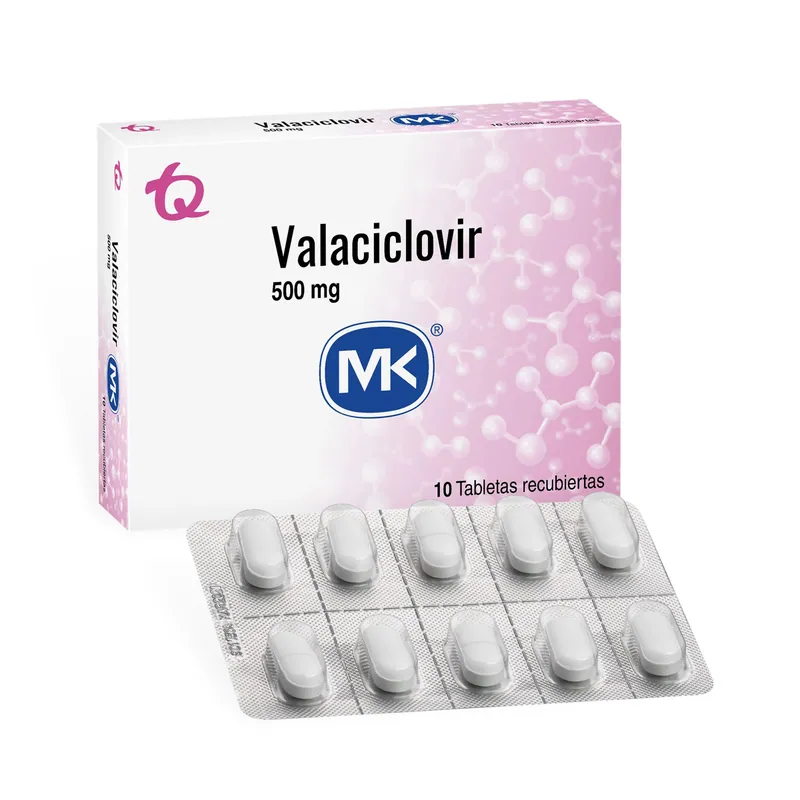Valaciclovir 500 mg 10 tabletas MK