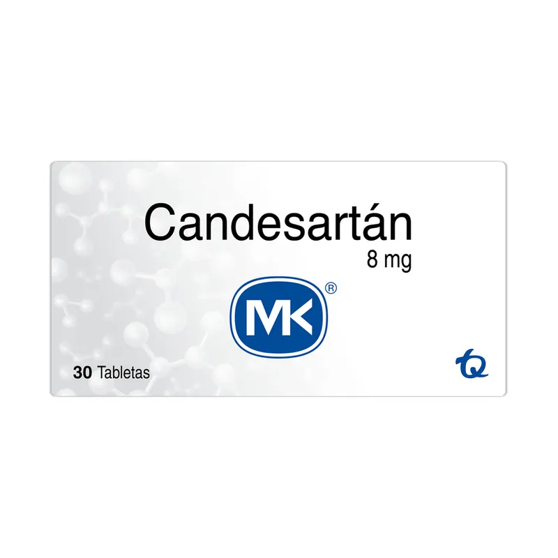 Candesartan 8 mg 30 tabletas MK