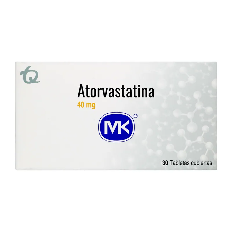 Atorvastatina 40 mg 30 tabletas MK