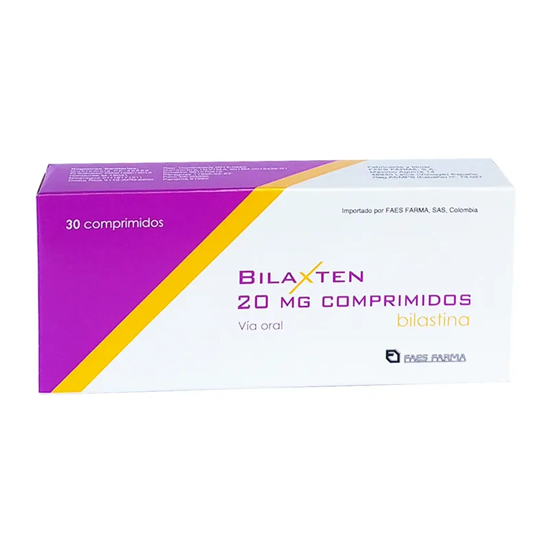 Bilaxten 20 mg 30 comprimidos