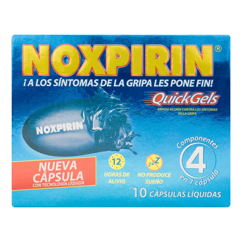 Noxpirin Quick Gel 10 cápsulas