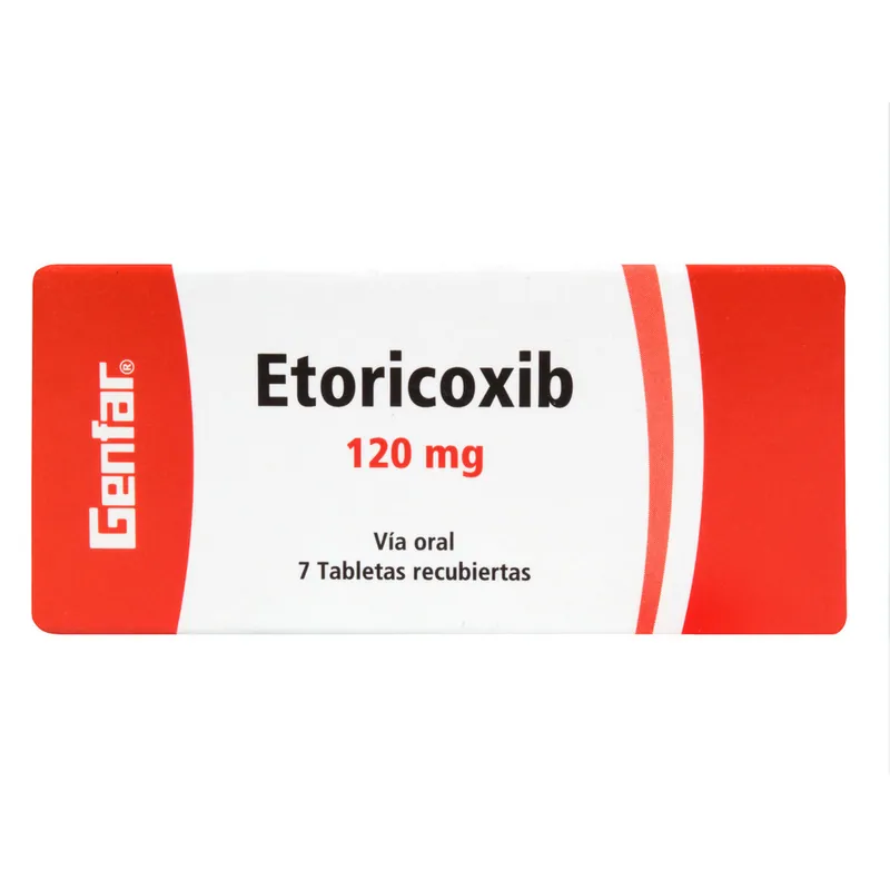 Etoricoxib 120 mg 7 tabletas GF