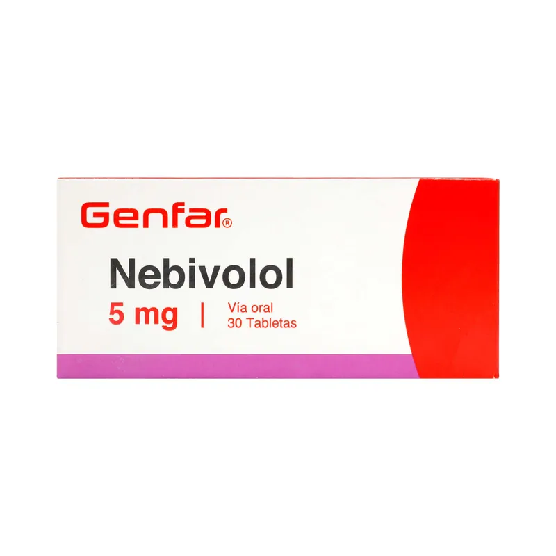 Nebivolol 5 mg 30 tabletas GF