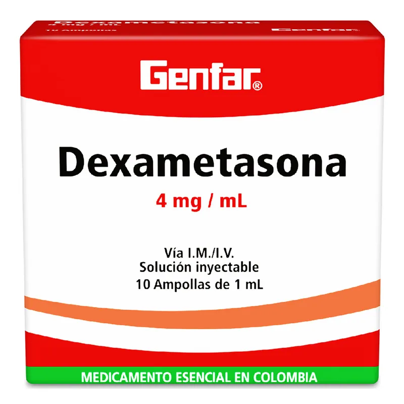 Dexametasona 4 mg/1 mL 10 ampollas GF