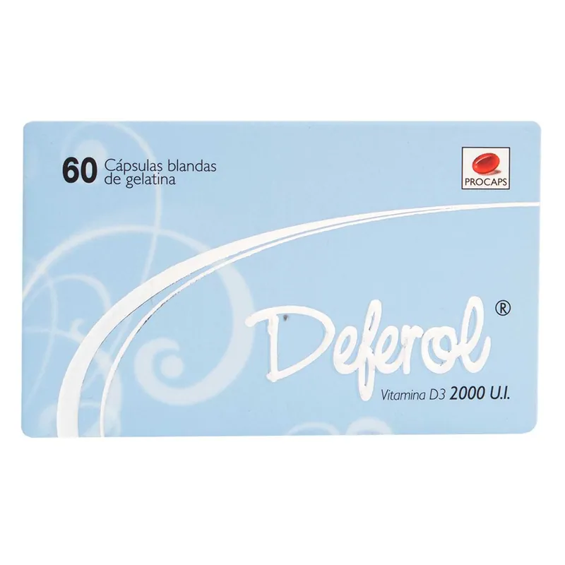 Deferol 2000 UI 60 cápsulas