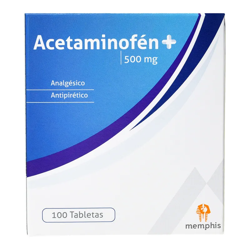 Acetaminofén 500 mg 100 tabletas MP