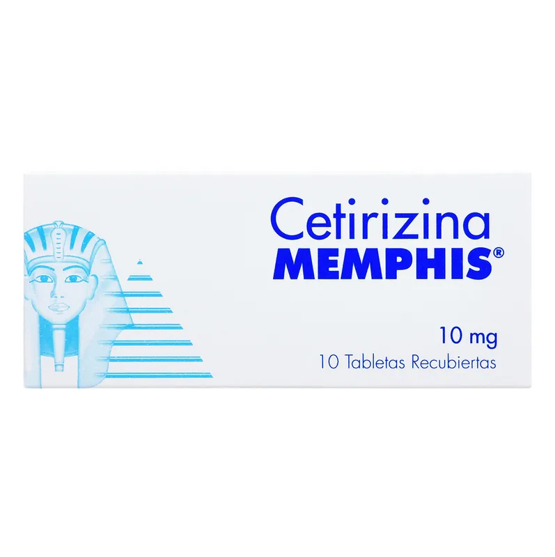 Cetirizina 10 mg 10 tabletas Recubiertas MP