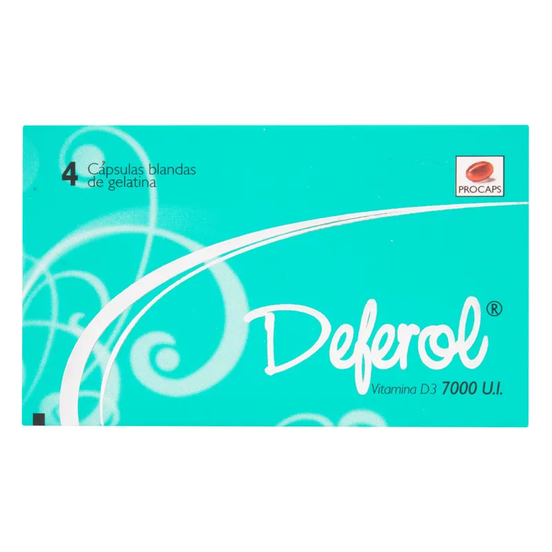 Deferol 7000 UI 4 cápsulas