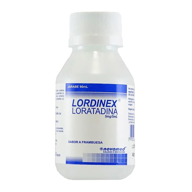 Loratadina Lordinex 5 mL jarabe 90 mL