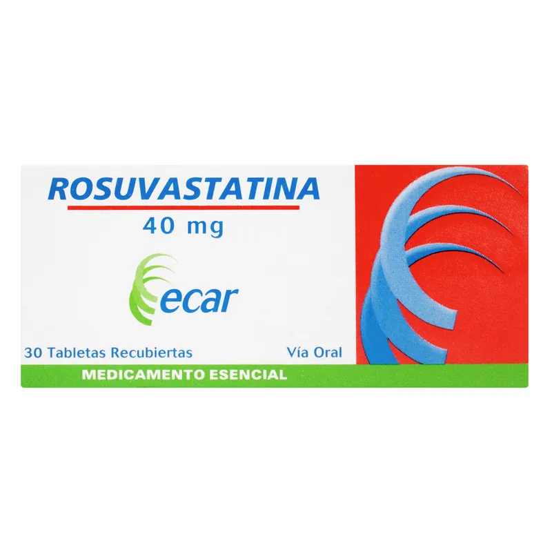 Rosuvastatina 40 mg 30 tabletas Ecar