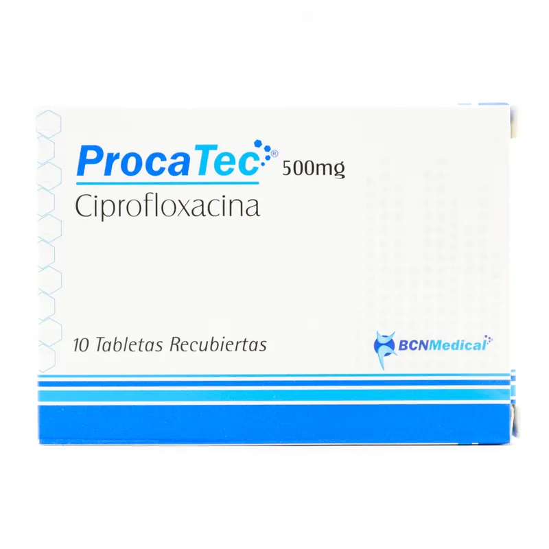 Ciprofloxacina Procatec 500 mg 10 tabletas