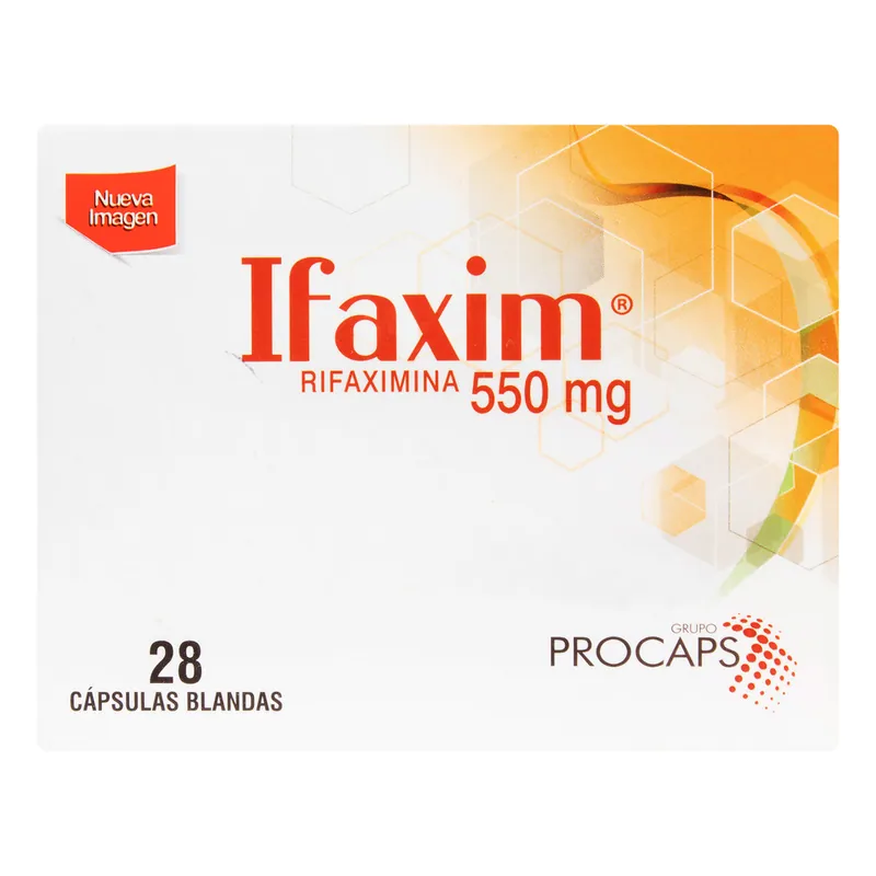 Ifaxim 550 mg 28 cápsulas