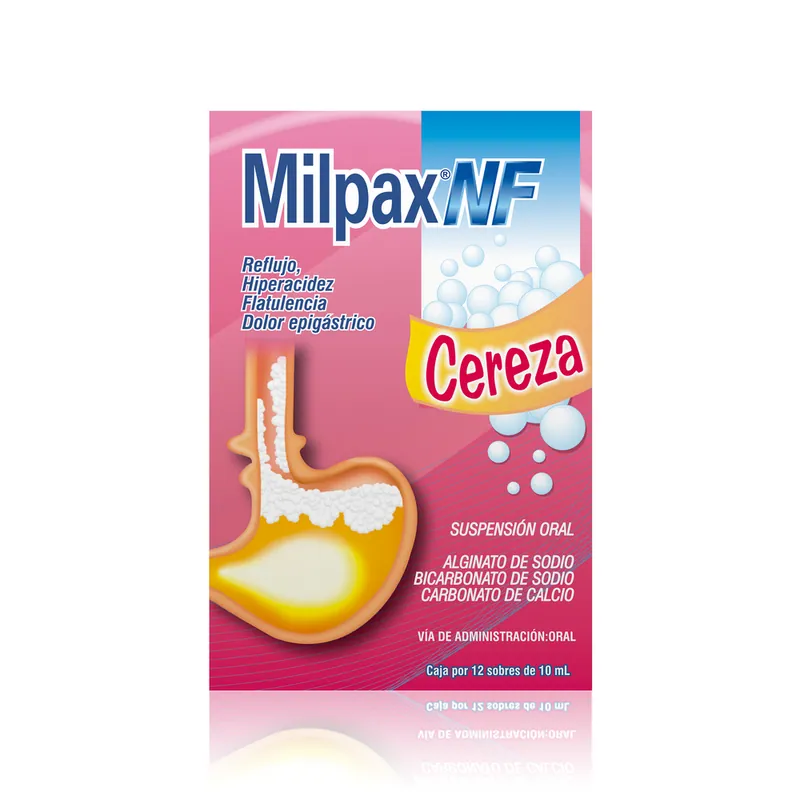 Milpax NF Cereza Sachet 10 mL 12 sobres