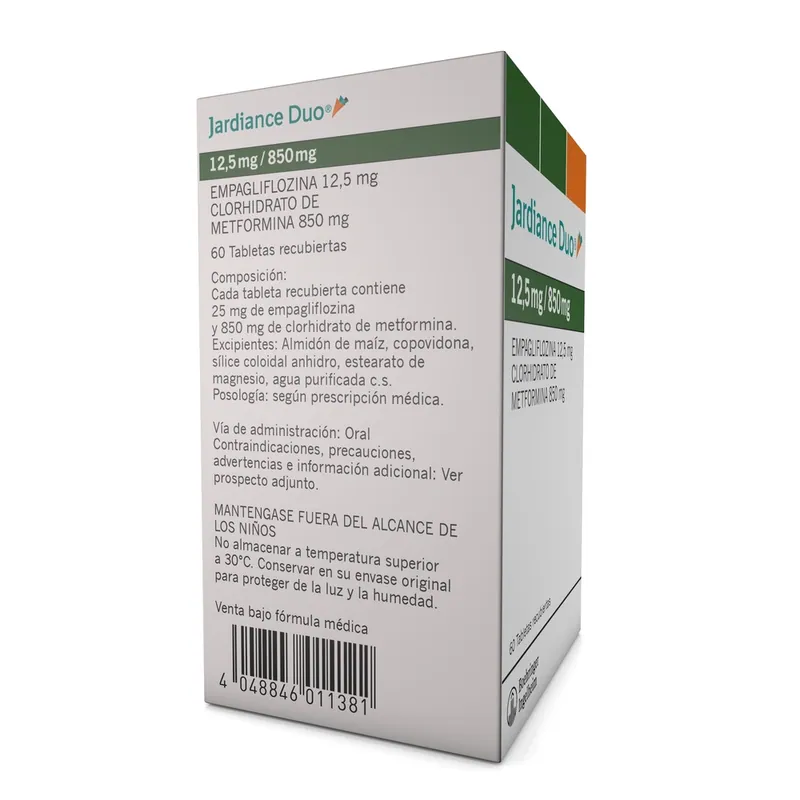 Jardiance Duo 12.5/850 mg 60 tabletas