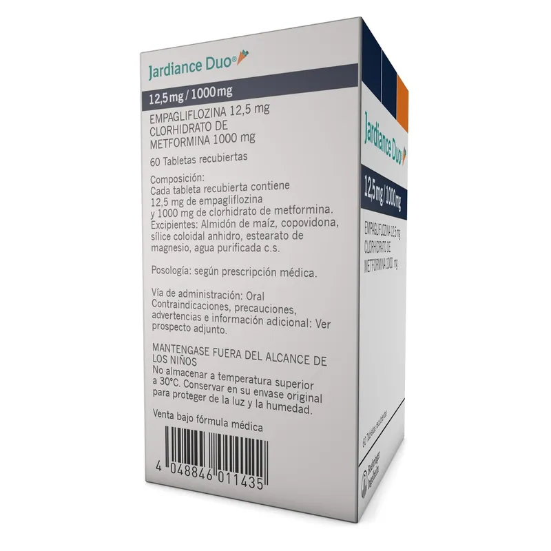 Jardiance Duo 12.5/1000 mg 60 tabletas