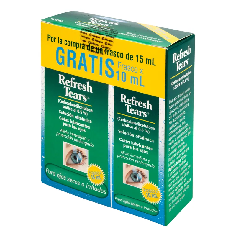 Refresh Tears gotas Lubr 15 Ml+10 mL