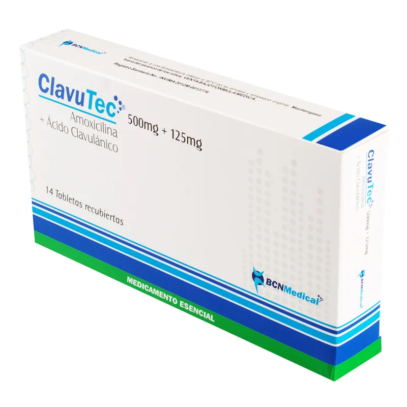 Clavutec 500 mg 14 tabletas