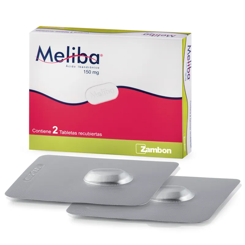 Meliba 150 mg 2 tabletas
