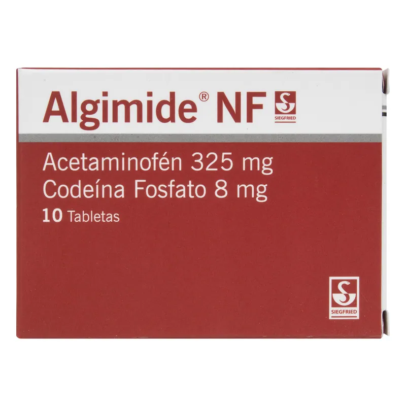 Algimide NF 325/8 mg 10 tabletas Acetam/code