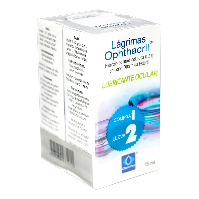 Ophthacril gotas 15 mL Compra 1 Lleve2