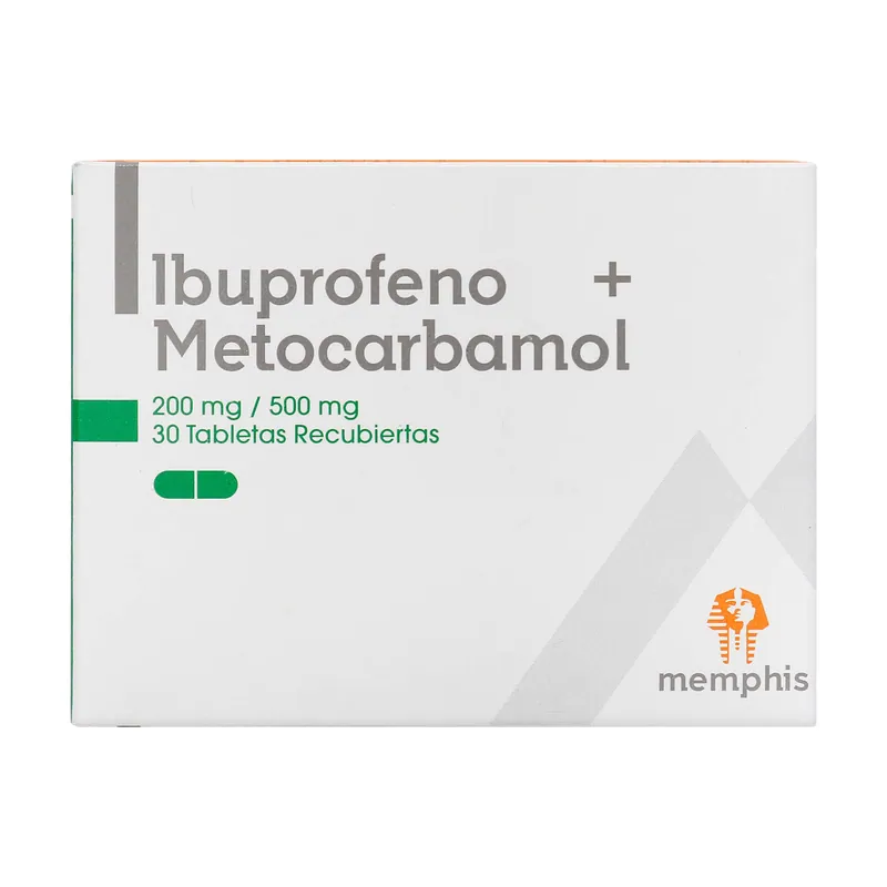 Ibuprof 200 Mg+metocarb 500 mg 30 tabletas MP