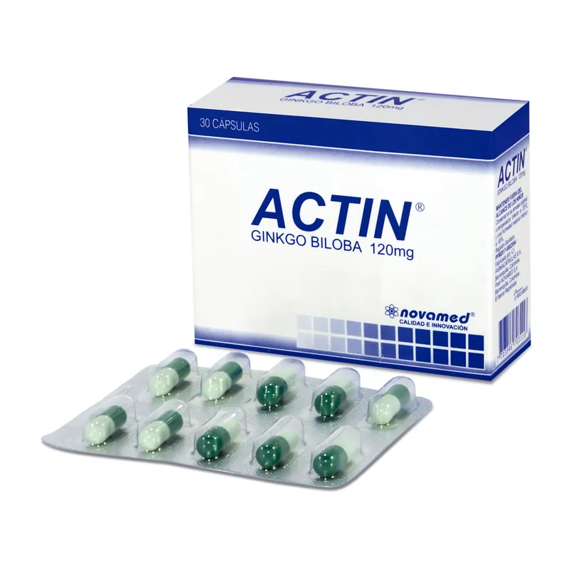 Actin 120 mg 30 cápsulas