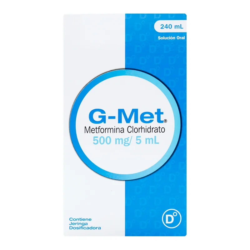 G Met 500 mg solución Oral x 240 mL