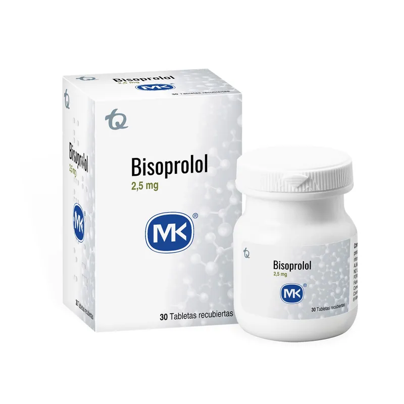Bisoprolol 2.5 mg 30 tabletas MK