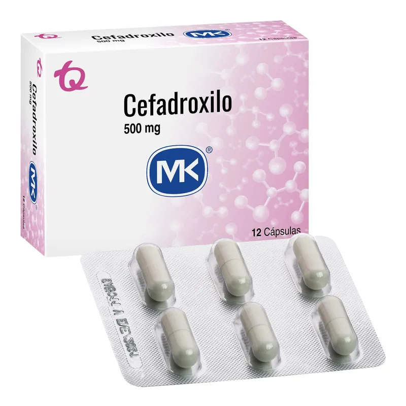 Cefadroxilo 500 mg 12 tabletas MK