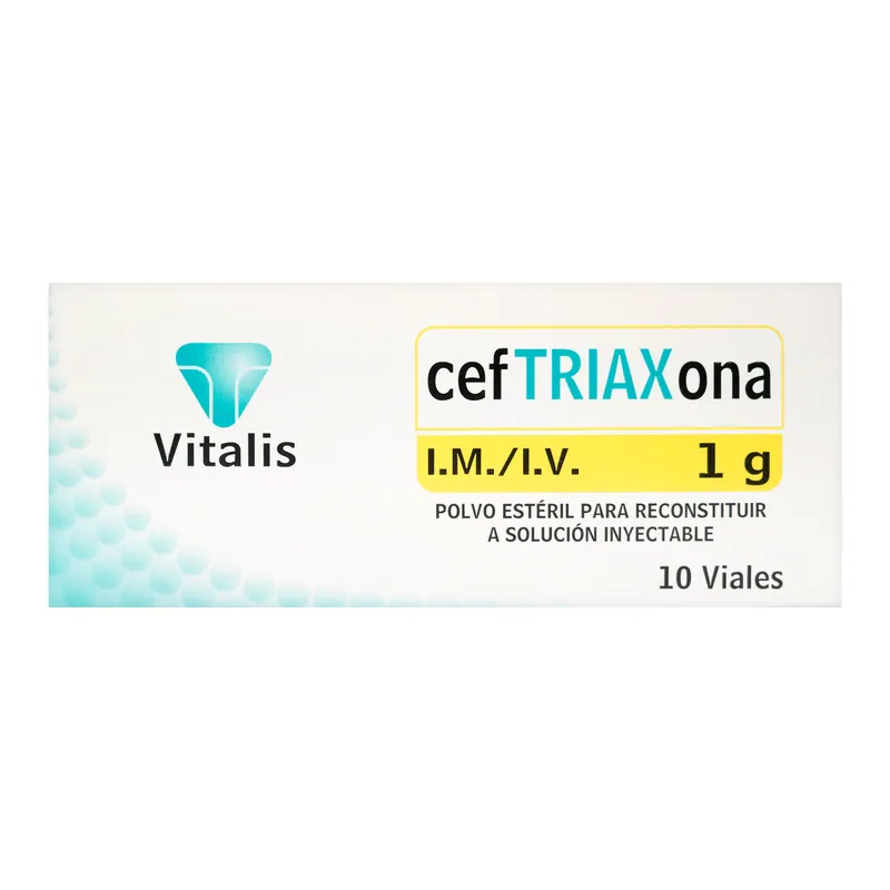 Ceftriaxona 1 g 10 ampollas VT