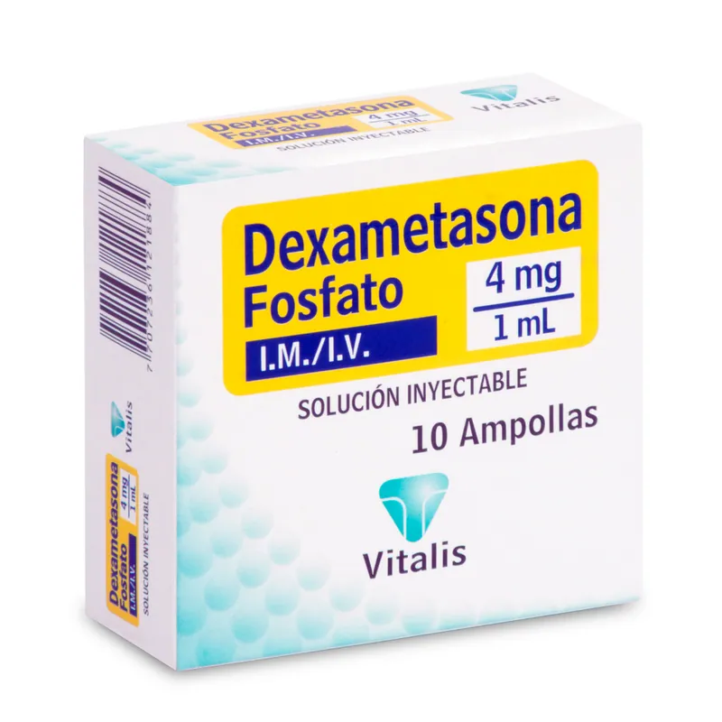 Dexametasona 4 mg/1 mL 10 ampollas VT