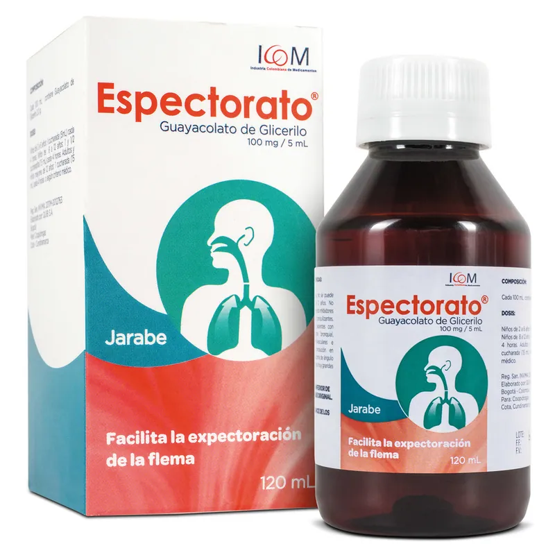 Espectorato 100 mg/5 mL jarabe 120 mL ICOM