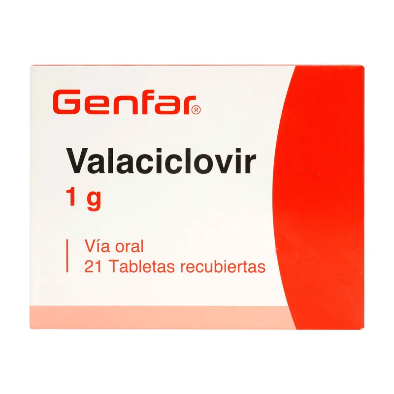 Valaciclovir 1 g 21 tabletas GF