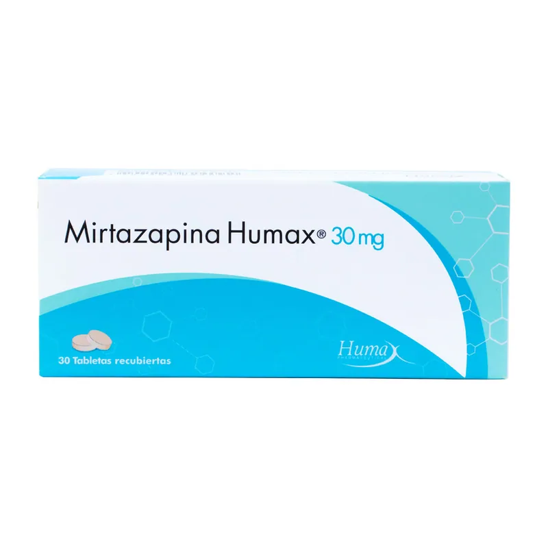 Mirtazapina 30 mg 30 tabletas Humax