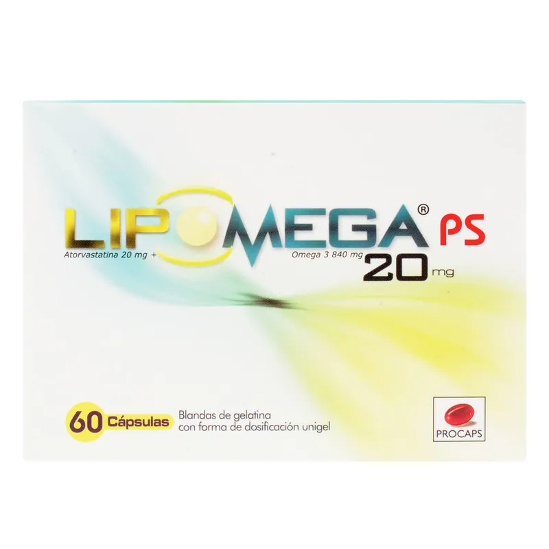 Lipomega 20 mg 60 cápsulas
