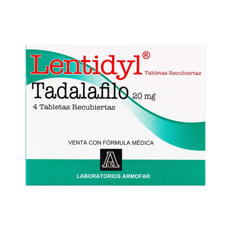Lentidyl 20 mg 4 tabletas