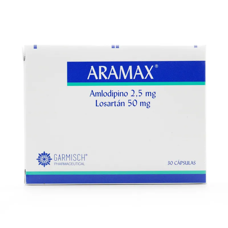 Aramax 2.5/50 mg 30 cápsulas