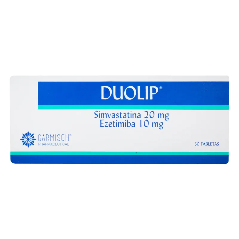 Duolip 20/10 mg 30 tabletas