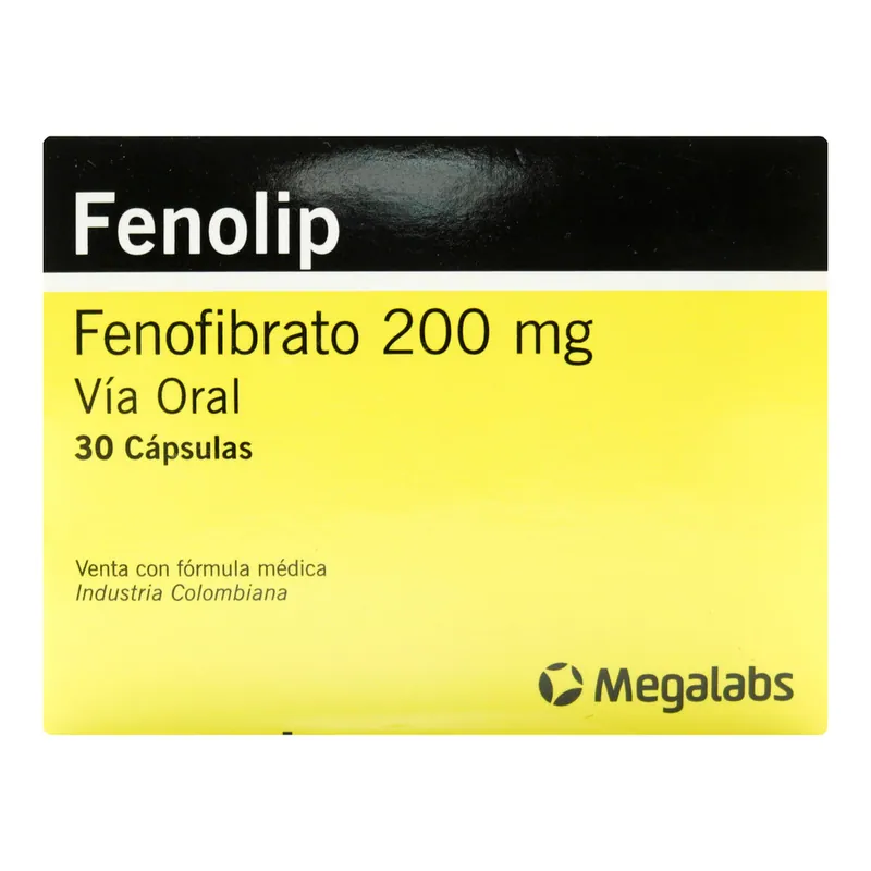Fenolip 200 mg 30 cápsulas