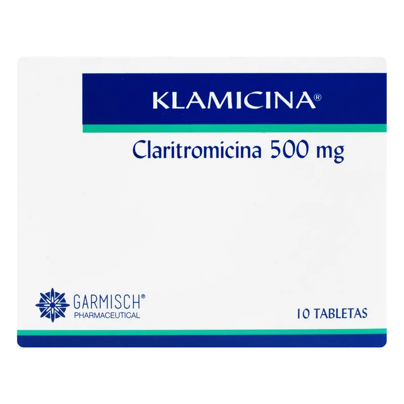 Klamicina 500 mg 10 tabletas