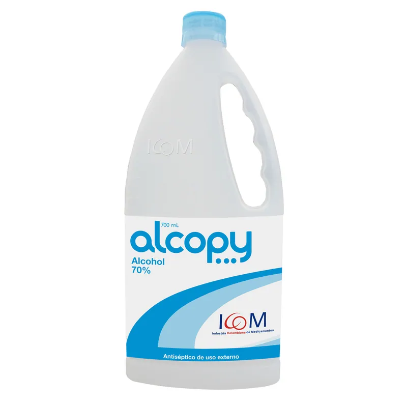 Alcohol antiséptico Alcopy 700 mL unidades