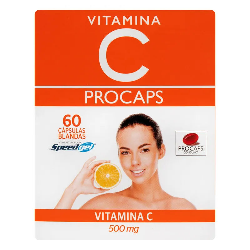 Vitamina C 500 mg 60 cápsulas PC